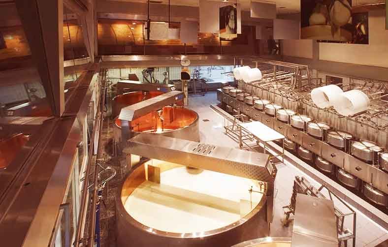 Swiss cheese: factory 